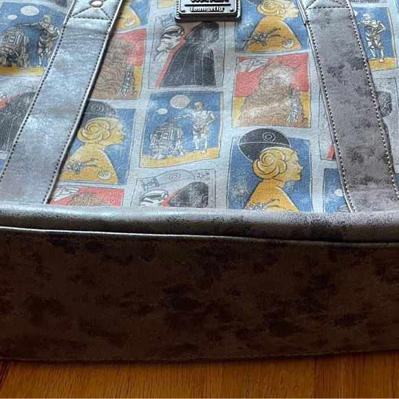 NWOT Loungefly x Star Wars Cards Tote Crossbody Bag - Picture 5 of 8